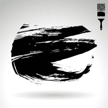 fırça vuruş siyah vektör arka plan