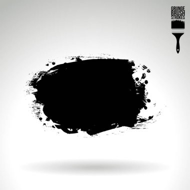 Soyut grunge fırça vuruşları, vektör arka plan
