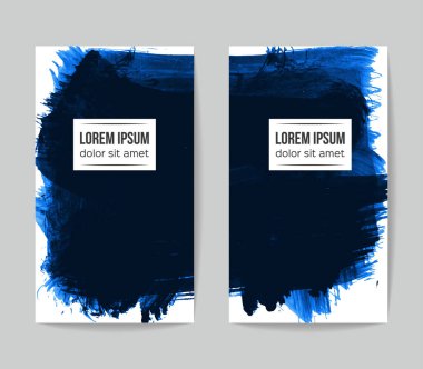 Soyut grunge fırça vuruşları, vektör arka plan