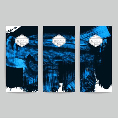 Soyut fırça vuruşları, vektör arka planı