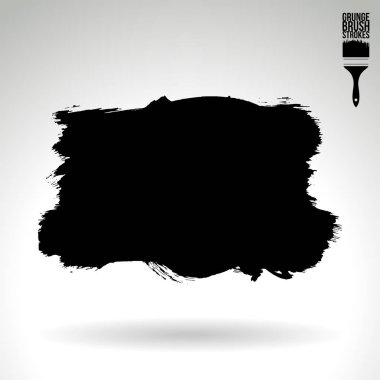 Soyut grunge fırça vuruşları, vektör arka plan