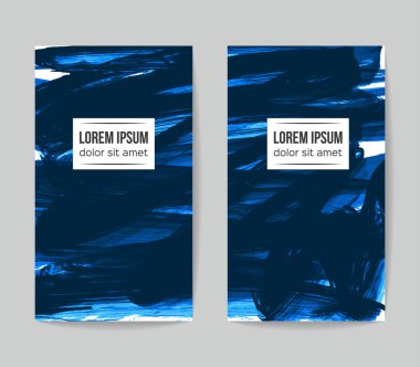 Soyut grunge fırça vuruşları, vektör arka plan