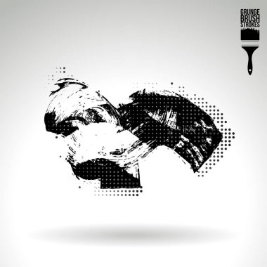 Soyut fırça vuruşları, vektör arka planı