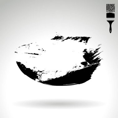 Soyut grunge fırça vuruşları, vektör arka plan