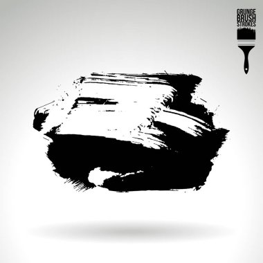 Soyut grunge fırça vuruşları, vektör arka plan