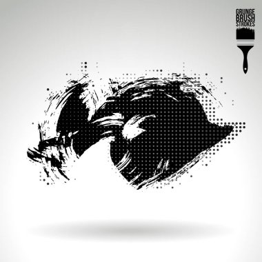 Soyut fırça vuruşları, vektör arka planı