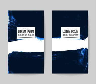 Soyut grunge fırça vuruşları, vektör arka plan