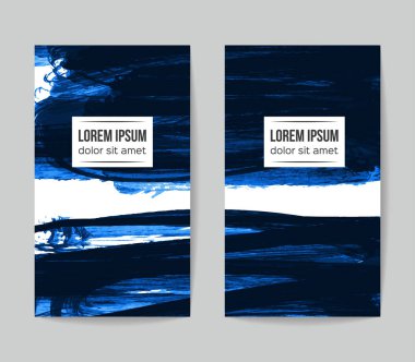 Soyut grunge fırça vuruşları, vektör arka plan