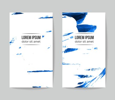 Soyut grunge fırça vuruşları, vektör arka plan