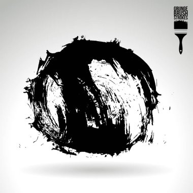 fırça vuruş siyah vektör arka plan