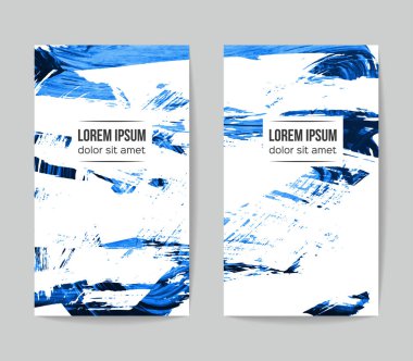 Soyut grunge fırça vuruşları, vektör arka plan