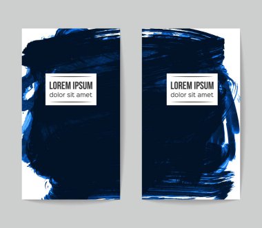 Soyut grunge fırça vuruşları, vektör arka plan