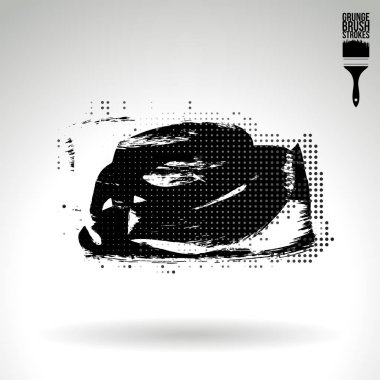 Soyut fırça vuruşları, vektör arka planı