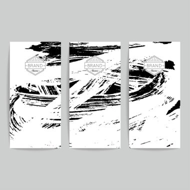 fırça vuruş siyah vektör arka plan