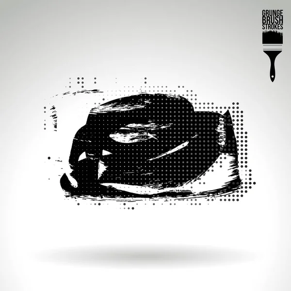 Soyut fırça vuruşları, vektör arka planı