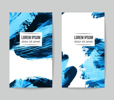 Soyut grunge fırça vuruşları, vektör arka plan