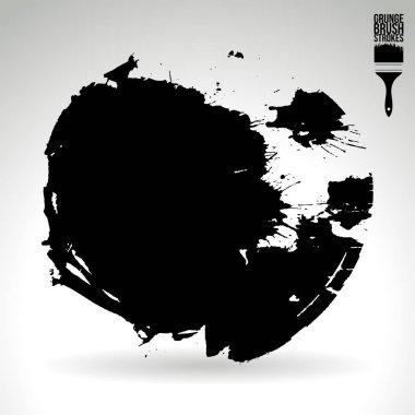 fırça vuruş siyah vektör arka plan