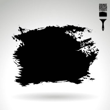 Soyut grunge fırça vuruşları, vektör arka plan