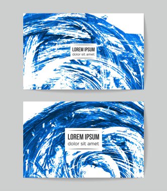 Arka plan olarak soyut grunge fırça darbeleri, vektör çizimi  