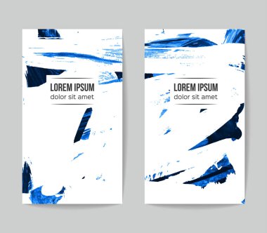 Soyut grunge fırça vuruşları, vektör arka plan