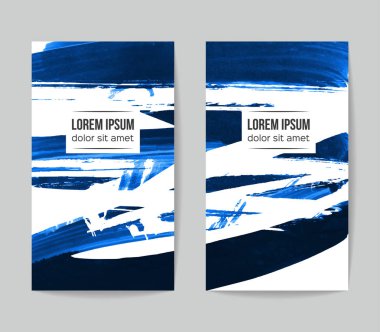 Soyut grunge fırça vuruşları, vektör arka plan