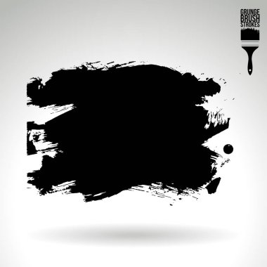 Soyut grunge fırça vuruşları, vektör arka plan