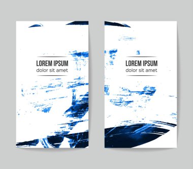 Soyut grunge fırça vuruşları, vektör arka plan