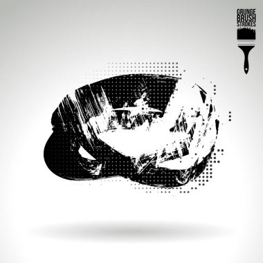 Soyut fırça vuruşları, vektör arka planı