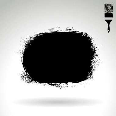 Soyut grunge fırça vuruşları, vektör arka plan