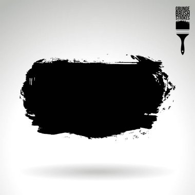 Soyut grunge fırça vuruşları, vektör arka plan