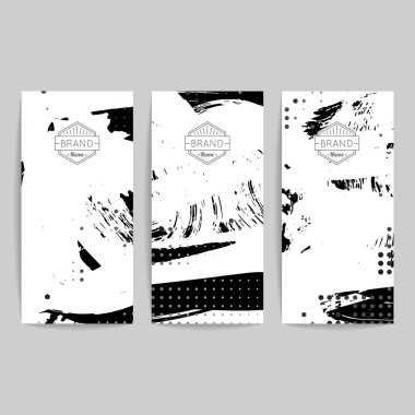 Soyut fırça vuruşları, vektör arka planı