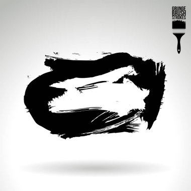 Soyut grunge fırça vuruşları, vektör arka plan