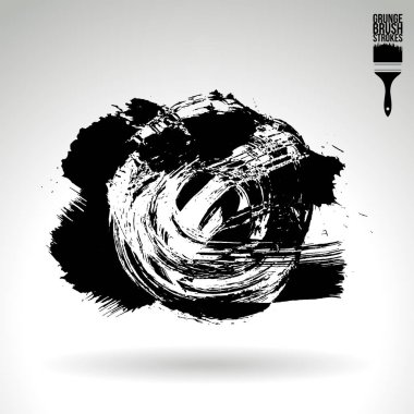 fırça vuruş siyah vektör arka plan