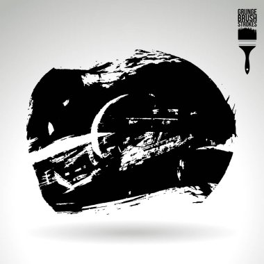 fırça vuruş siyah vektör arka plan
