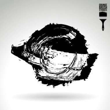 Soyut grunge fırça vuruşları, vektör arka plan