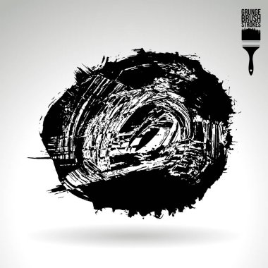 fırça vuruş siyah vektör arka plan