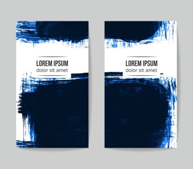 Soyut grunge fırça vuruşları, vektör arka plan