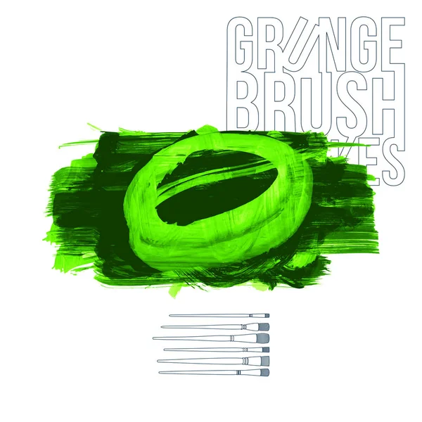 Abstract Grunge Brush Strokes Vector Background — Stock Vector