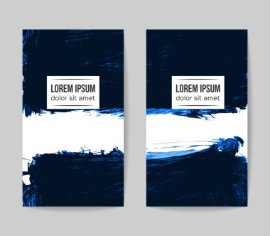 Soyut grunge fırça vuruşları, vektör arka plan