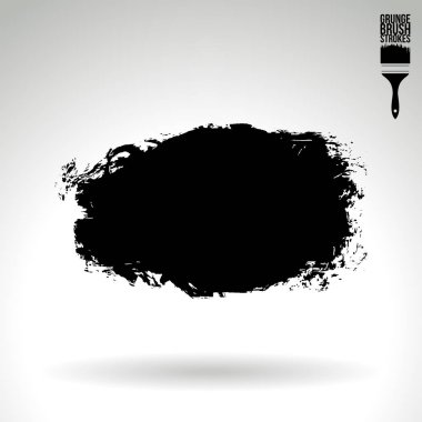 Soyut grunge fırça vuruşları, vektör arka plan