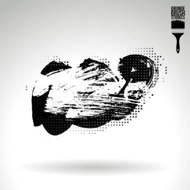 Soyut fırça vuruşları, vektör arka planı