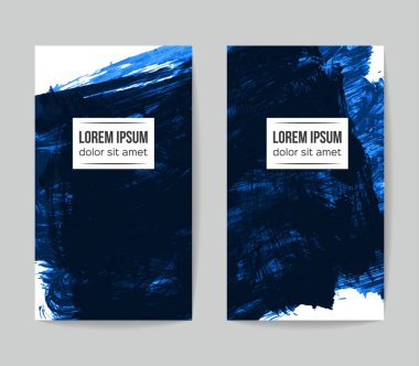 Soyut grunge fırça vuruşları, vektör arka plan