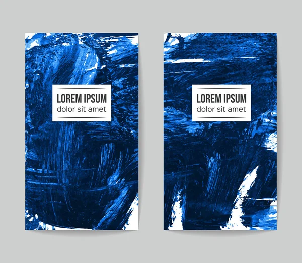 Soyut Mavi grunge fırça vuruşları, vektör arka plan