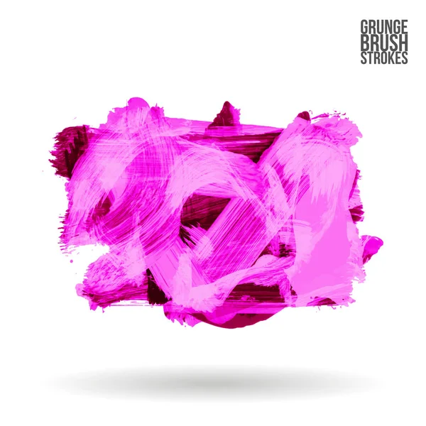 Abstract Pink Grunge Brush Strokes Vector Illustration — Stock Vector