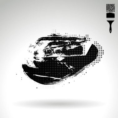 Soyut fırça vuruşları, vektör arka planı