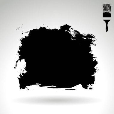 Soyut grunge fırça vuruşları, vektör arka plan