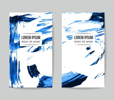 Soyut grunge fırça vuruşları, vektör arka plan