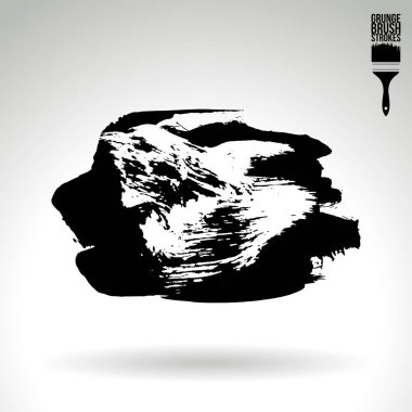 Soyut grunge fırça vuruşları, vektör arka plan