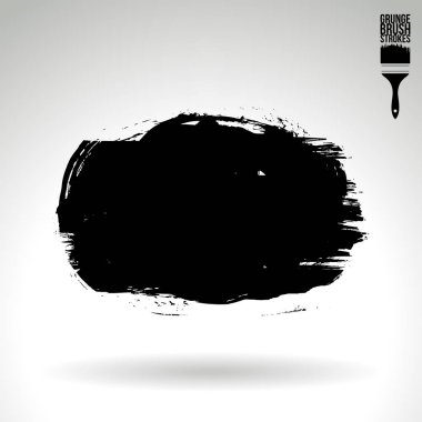 Soyut grunge fırça vuruşları, vektör arka plan