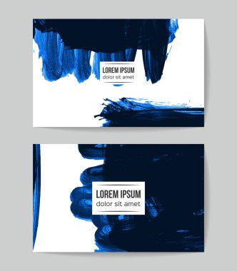 Soyut grunge fırça vuruşları, vektör arka plan